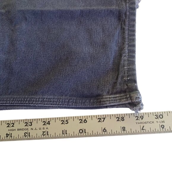 Carhartt Dungaree Fit Carpenter Pants Gray Blue Men's 40 × 32 Work Jeans B11 PTB - Picture 6 of 8